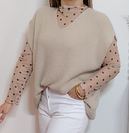 PULL LISA  BEIGE