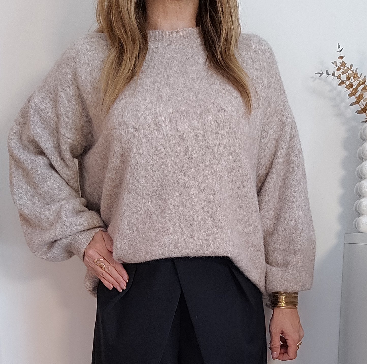PULL SOLVEIG TAUPE