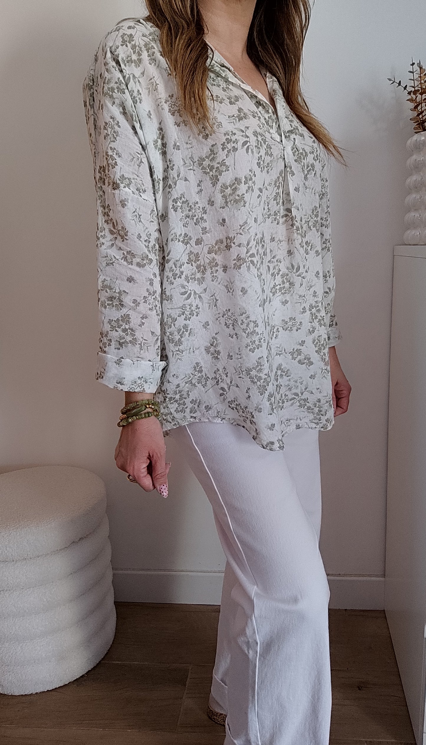 BLOUSE CATHY VERT KAKI