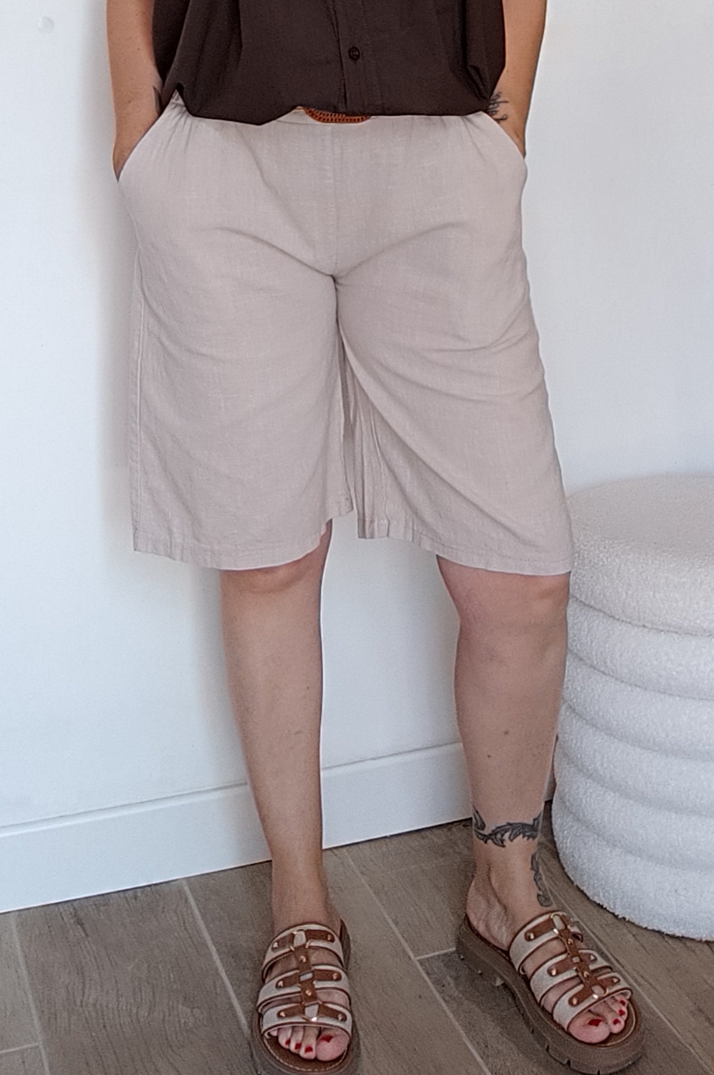 BERMUDA MAXENCE BEIGE