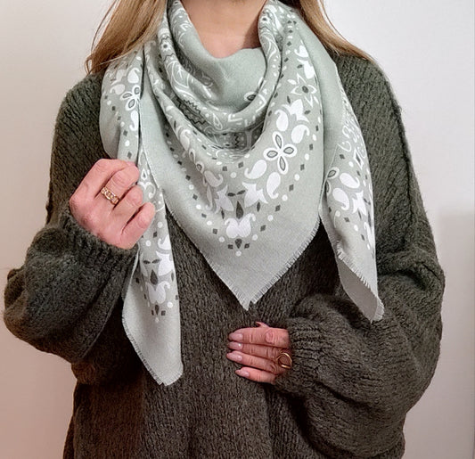 ÉCHARPE BANDANA VERTE