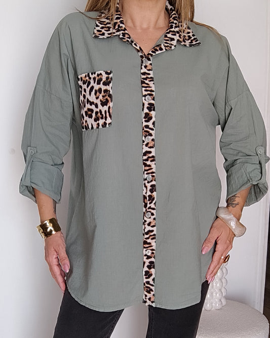CHEMISE LÉO KAKI