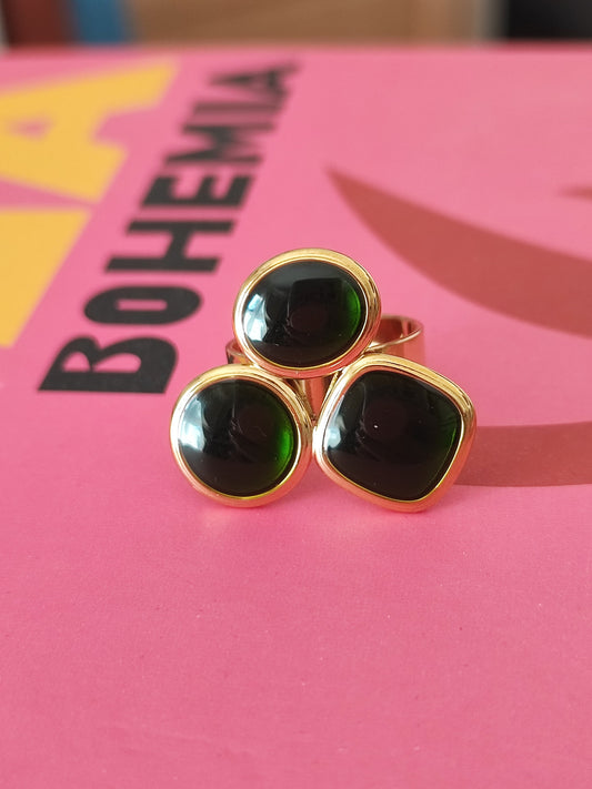 BAGUE ALICANTE VERT FONCÉ